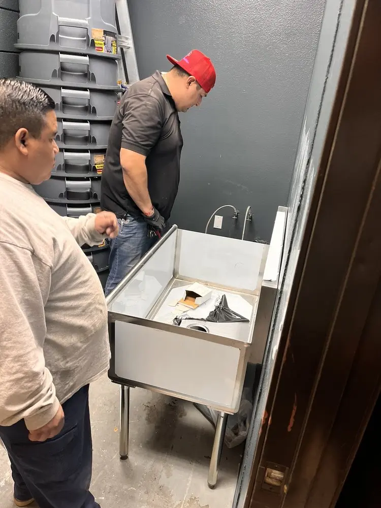 Commercial plumbing and sink installation in Cox Heights